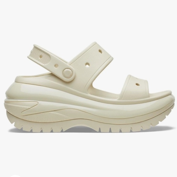Crocs Mega Crush Sandals - Bone - Picture 3 of 4